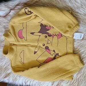NWT Pokémon Sherpa Zip Pullover size 8